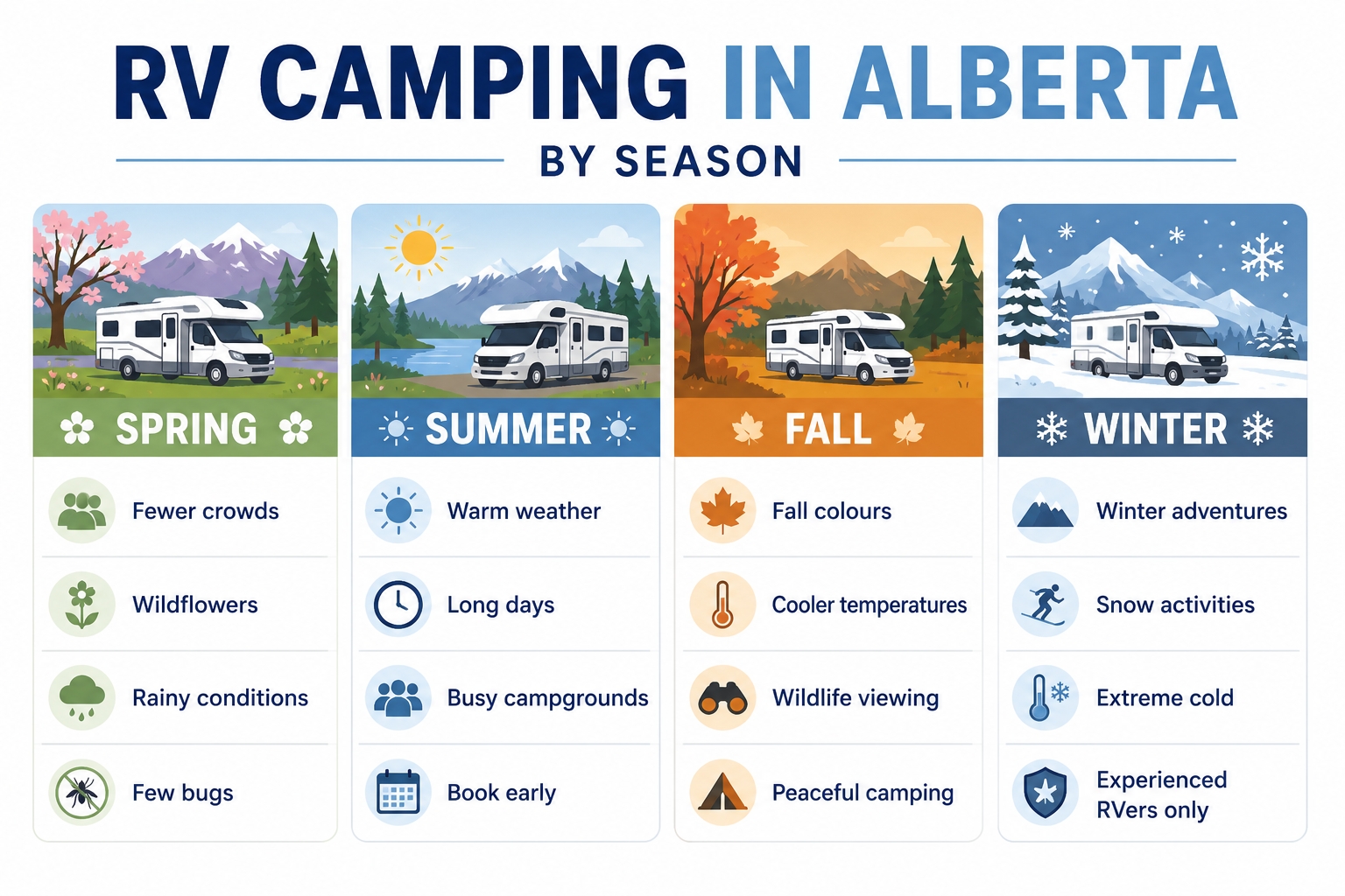 Best Time of Year for RV Camping in Alberta | Wheeler's RV Storage